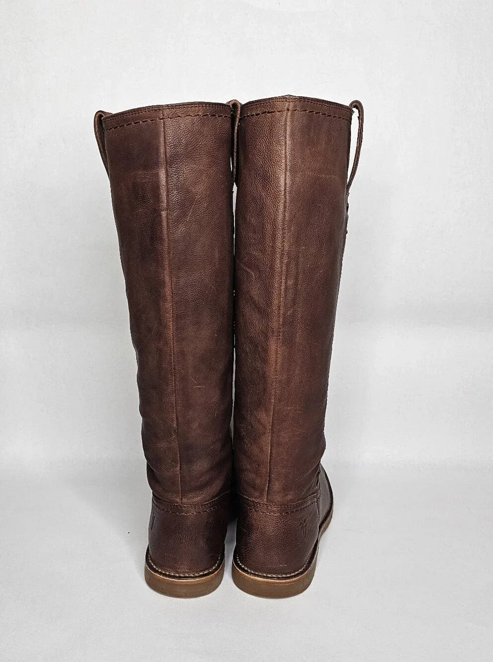 Frye Celia X Stitch Pullon Leather Boots 8